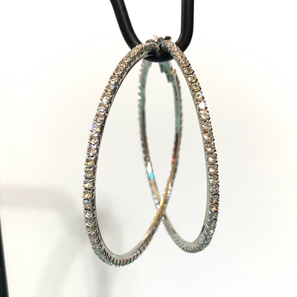 Sparkling Hoop Earrings 10$